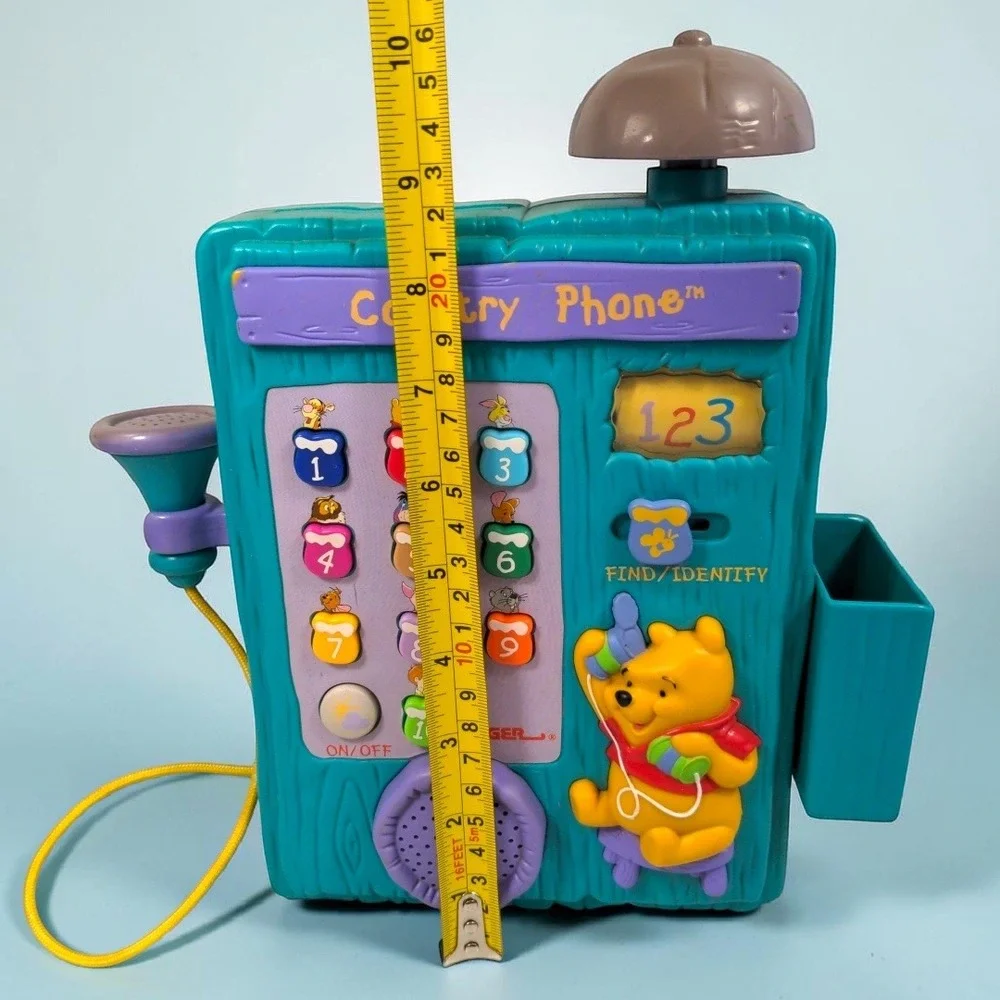 Vtg 97 Disney Winnie the Pooh Country Phone Interactive Talking Toy Tiger WORKS